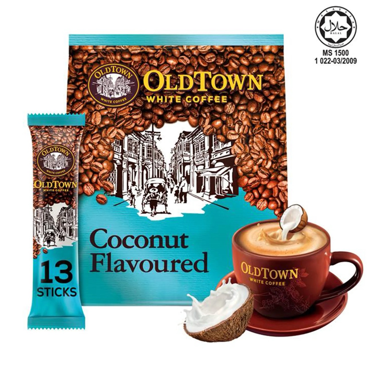 OLDTOWN White Coffee 3in1 Coconut Flavoured