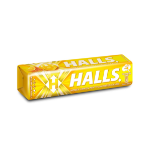 HALLS STICK CANDY HONEY LEMON 34G