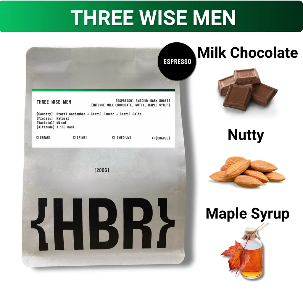 Three Wise Men (Espresso) | Coffee Bean | Medium-Dark Roast Whole Bean