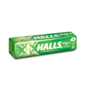 HALLS STICK CANDY VITA C LIME 34G
