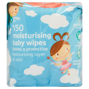 CUTE & CARE MOISTURISING BABY WIPES REFILL 150 SHEETS X 2 PACKS
