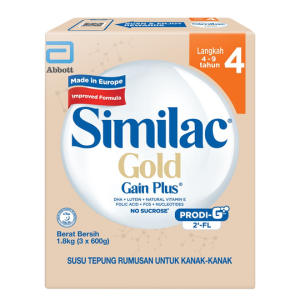 SIMILAC GOLD GAIN PLUS S4 1.8KG BIB