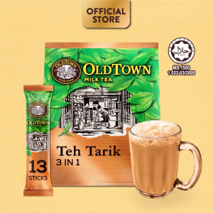 OLDTOWN Instant 3in1 Premix Milk Tea, 13 Sticks Teh Tarik